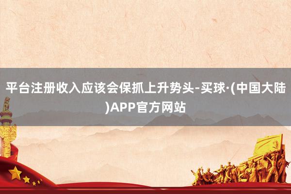 平台注册收入应该会保抓上升势头-买球·(中国大陆)APP官方网站