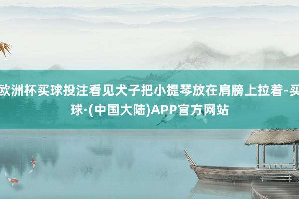 欧洲杯买球投注看见犬子把小提琴放在肩膀上拉着-买球·(中国大陆)APP官方网站