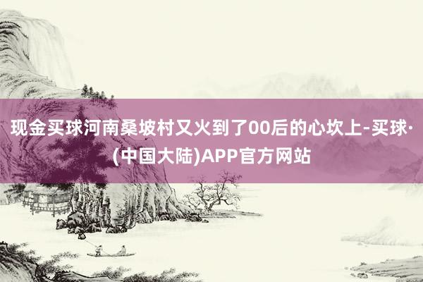 现金买球河南桑坡村又火到了00后的心坎上-买球·(中国大陆)APP官方网站