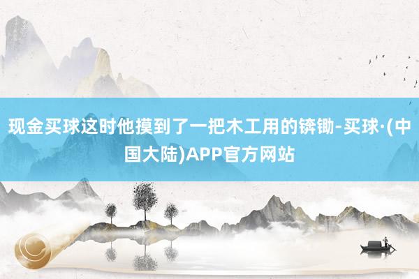 现金买球这时他摸到了一把木工用的锛锄-买球·(中国大陆)APP官方网站